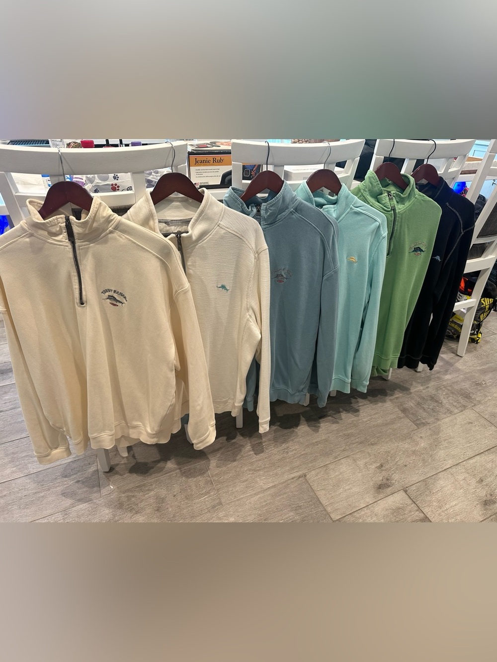 TOMMY BAHAMA 3/4 ZIP PULLOVERS LOT OF 6 XL 5 Lg 1